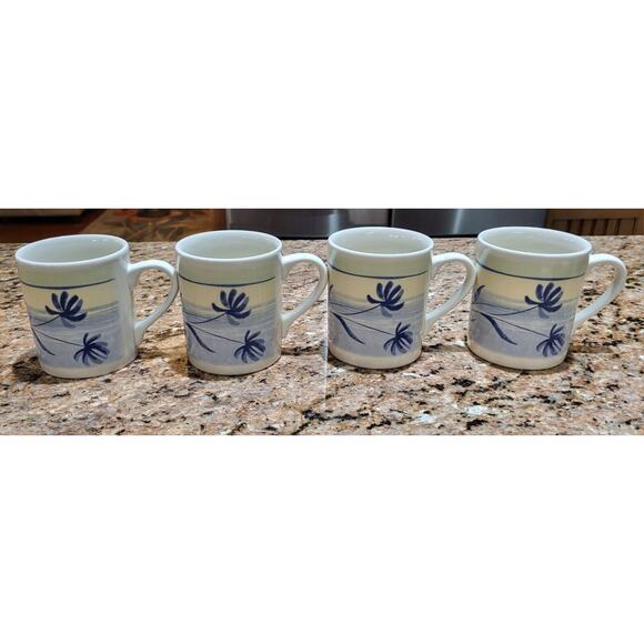 Lotus Flower Coffee Mugs Made In England (set of 4) - Picture 14 of 15